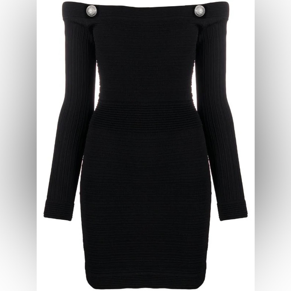 New with tags Balmain off the shoulder dress